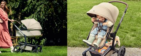 Foto van een gezin dat de Joolz Day kinderwagen gebruikt in een park