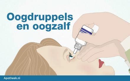 Infographic met stap-voor-stap instructies voor het correct inbrengen van oogdruppels.