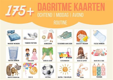 Illustratie van de stappen van een bedtijd routine