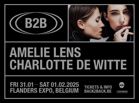 Charlotte De Witte en Amelie Lens poseren samen voor een aankondiging.