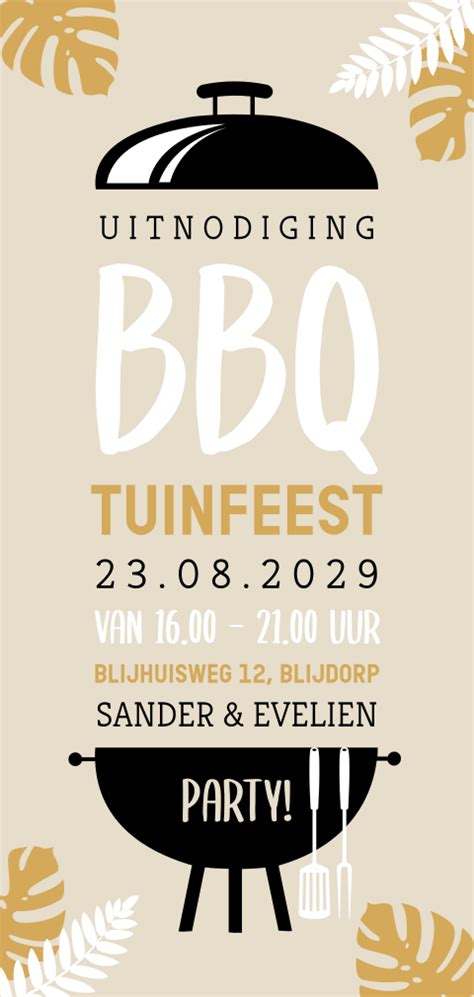 Voorbeeld van een uitnodiging met een ombre-effect en warme kleuren