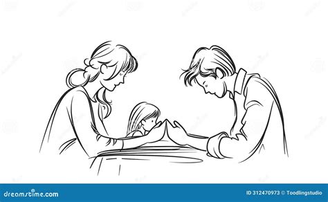 Illustratie van een gezin dat lacht