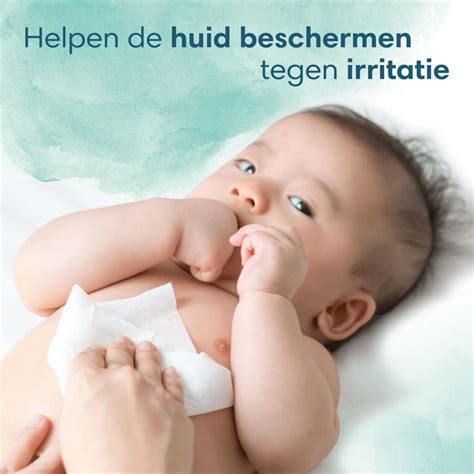 Vezelstructuur van Pampers babydoekjes