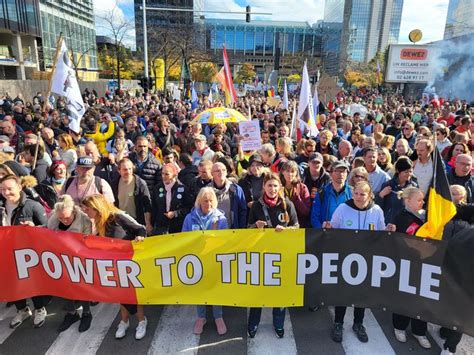 Illustratie van een betoging