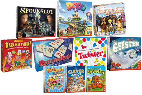 Voorbeelden van kwalitatieve gezelschapsspellen en kinderspeelgoed