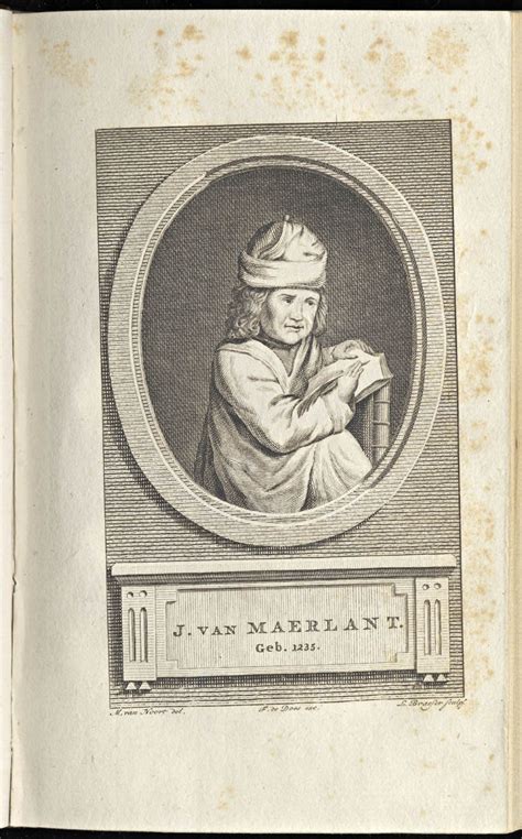 Portret van Jacob van Maerlant, mogelijk uit de Spieghel Historiael
