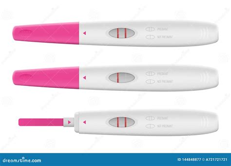 Illustratie van een positieve zwangerschapstest met twee streepjes.