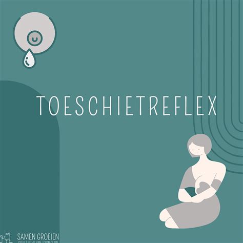 Diagram dat de toeschietreflex bij borstvoeding illustreert.