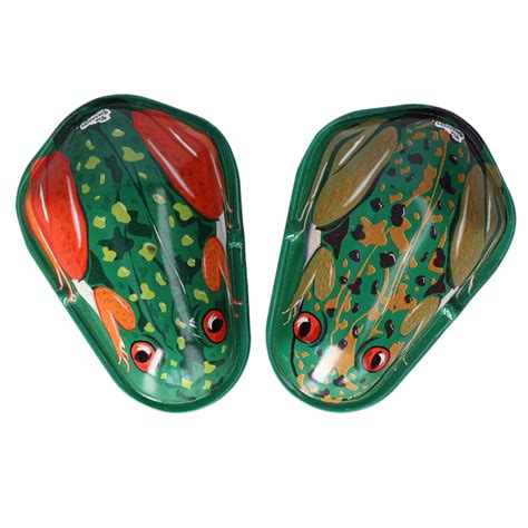 decoratieve metalen klik-klak kikker met nostalgisch geluid