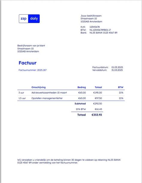 Infographic die de stappen voor het corrigeren van een factuur met een creditnota illustreert.