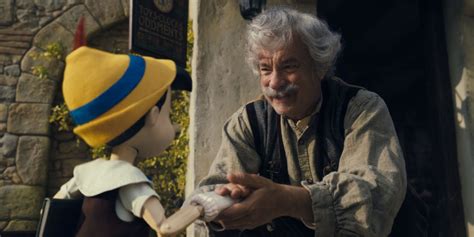 Tom Hanks als Gepetto in de live-action Pinokkio film