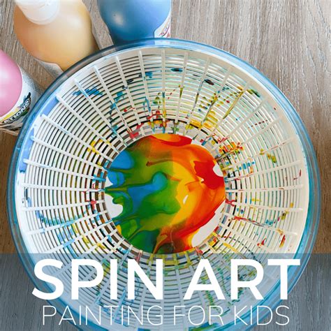 Spin art kerstdecoratie