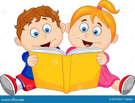 Illustratie van kinderen die een boek lezen over de dood.