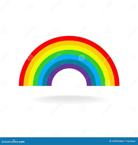 Illustratie van een regenboog, symbool voor een 'regenboogbaby'.