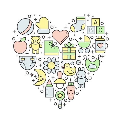 Illustratie van het Titaniumbaby logo en een overzicht van babyartikelen.