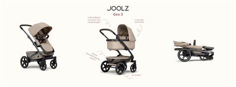 Infographic die de verschillende Joolz kinderwagenmodellen en hun kenmerken vergelijkt.