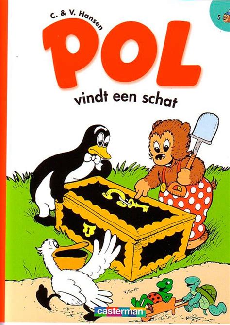 Illustratie van Pol en Pingo die een roer vinden