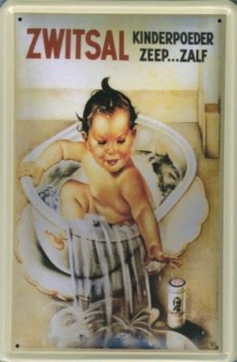 Historische Zwitsal reclame met het iconische jongetje met kuif