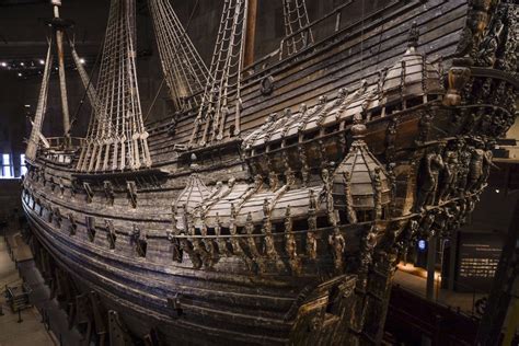 Het indrukwekkende schip Vasa in het Vasamuseet