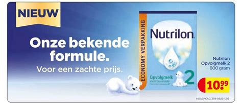 Infographic met de belangrijkste ingrediënten van Nutrilon