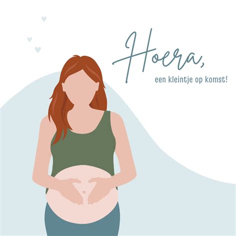 Illustratie van een gelukkige zwangere vrouw die omringd wordt door zorgzame verloskundigen.
