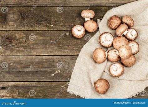 Illustratie van verse, gave champignons zonder bruine plekjes.