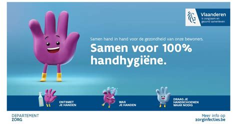 Illustratie van handhygiëne en vaccinatie