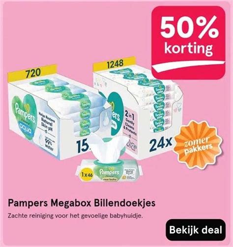 Grote megabox met meerdere pakjes billendoekjes