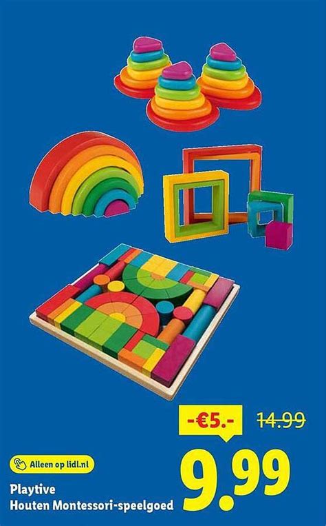 Voorbeelden van houten speelgoed van Playtive