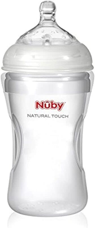 Illustratie van de Nuby Natural Touch flessenwarmer met de bedieningsknoppen