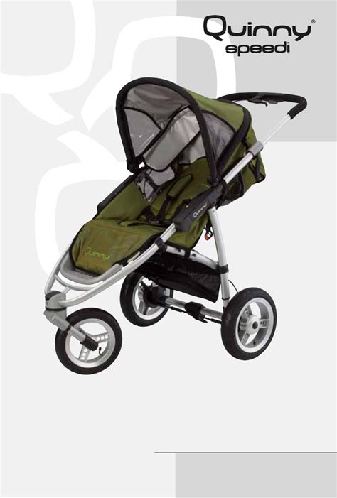 Illustratie van de inhoudsopgave van de Quinny Speedi handleiding