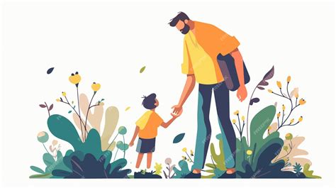 Illustratie van een ouder die met een kind praat, met een warme en ondersteunende sfeer.