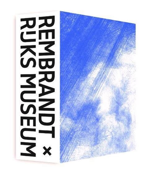 De cover van het boek 'Rembrandt x Rijksmuseum' ontworpen door Irma Boom, met een voorbeeld van de lay-out binnenin.