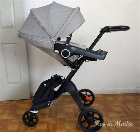 Detail van de Stokke Xplory V6 zitting met verstelbare voetsteun en de mogelijkheid om het zitje naar de ouder toe te richten.