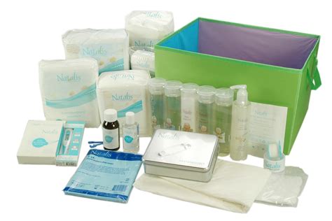 Overzicht van de verschillende producten in een kraampakket.