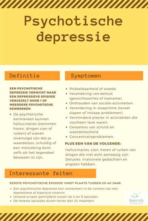 Infographic over de symptomen van postpartum depressie en psychose.