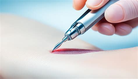 schematische weergave van laparoscopische chirurgie voor een ovariële cyste