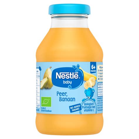 Selectie van zacht fruit geschikt voor baby's, zoals banaan, peer en avocado