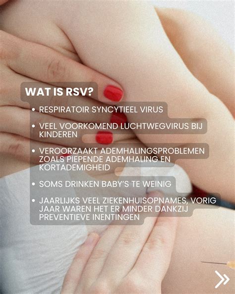 Illustratie van een baby met ademhalingsproblemen door RSV.