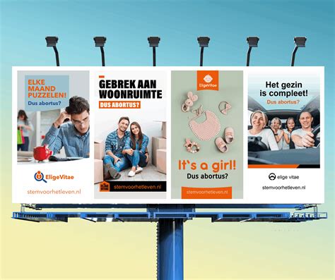Billboard campagne SGP over redenen voor abortus