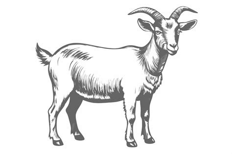 een illustratie van de anatomie van een geit