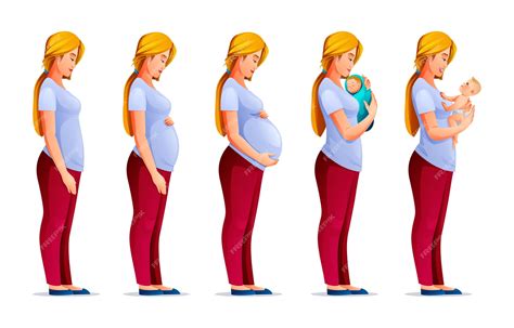 Infographic die veelvoorkomende zwangerschapsongemakken en veranderingen in het lichaam van de vrouw weergeeft.