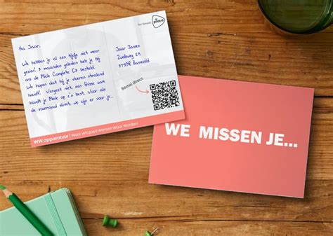 voorbeeld van een handgeschreven kaartje met een persoonlijke boodschap voor een kinderdagverblijf leidster