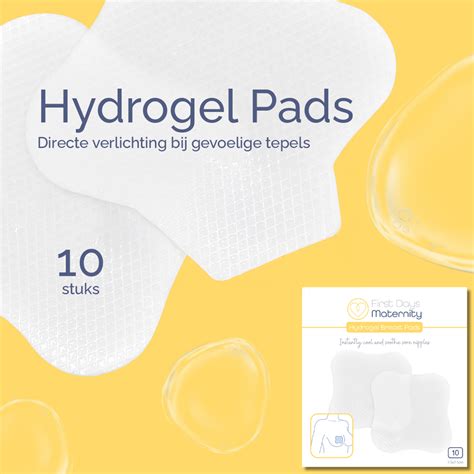 Collage van verschillende producten voor tepelverzorging: lanolinecrème, hydrogel pads, katoenen zoogkompressen.