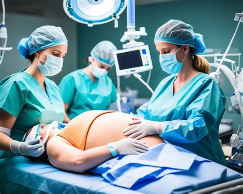 illustratie van een vrouw die steunkousen draagt na een keizersnede