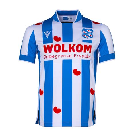 Illustratie van het SC Heerenveen tenue met pompeblêden