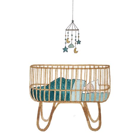 illustratie van een gezonde baby in een wieg naast een illustratie van een baby die risico loopt op wiegendood door blootstelling aan rook