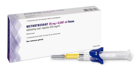 Illustratie van methotrexaat injectie