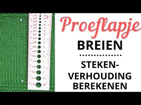 Voorbeeld van een proeflapje voor een babydeken, met uitleg over steekberekeningen.