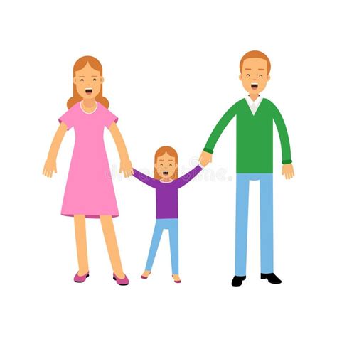 Illustratie van ouders die hun baby verzorgen op een gezinskamer.